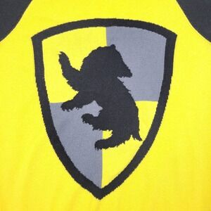 Harry Potter Huffllepuff Shield Pullover Sweater Womens Small S Yellow Cotton Bd